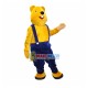 Relaxed Yellow Beaver Adult Mascot Costume Relaxed Yellow Beaver Adult Mascot Costume
