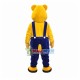 Relaxed Yellow Beaver Adult Mascot Costume Relaxed Yellow Beaver Adult Mascot Costume