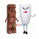 Perfectly Matched Chocolate Milk Cartoon Mascot Costume Perfectly Matched Chocolate Milk Cartoon Mascot Costume