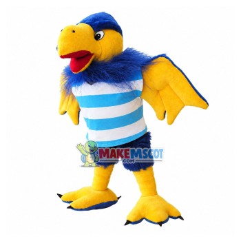 Red-lipped Parrot With Open Wings Mascot Costume