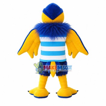 Red-lipped Parrot With Open Wings Mascot Costume Red-lipped Parrot With Open Wings Mascot Costume