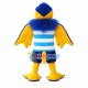 Red-lipped Parrot With Open Wings Mascot Costume Red-lipped Parrot With Open Wings Mascot Costume