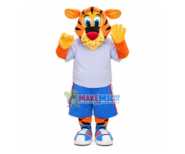 The Tiger of Smart Marketing System Mascot Costume The Tiger of Smart Marketing System Mascot Costume