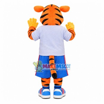 The Tiger of Smart Marketing System Mascot Costume The Tiger of Smart Marketing System Mascot Costume