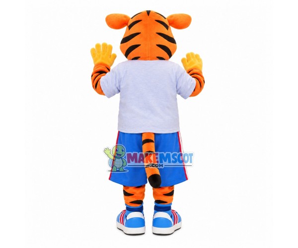 The Tiger of Smart Marketing System Mascot Costume The Tiger of Smart Marketing System Mascot Costume