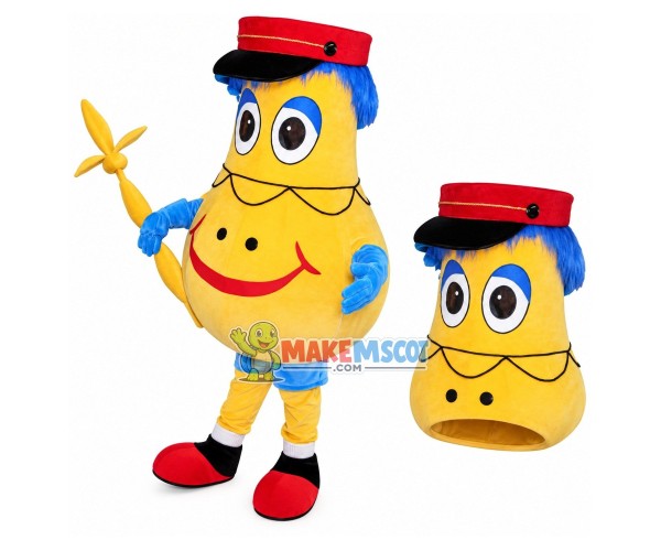 Decorative Light Bulb Mascot Costume for Celebration Party