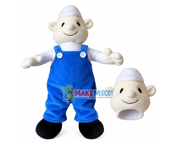Handmade Cute Bib Puppet Mascot Costume Handmade Cute Bib Puppet Mascot Costume
