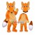 Adult Orange Fox With Furry Tail Mascot Costume
