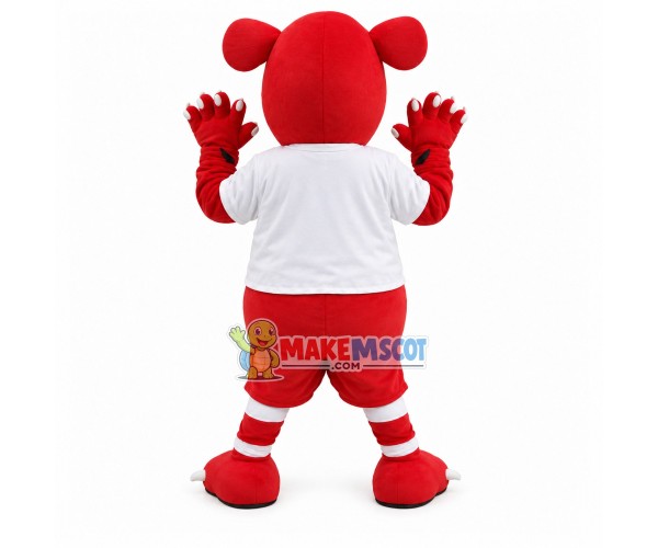 Tiger On The Dirt Motorcycle Race Mascot Costume Tiger On The Dirt Motorcycle Race Mascot Costume