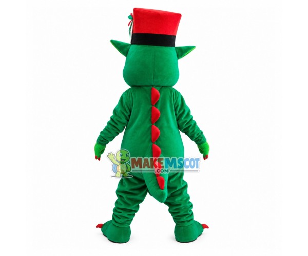 Green Hippo of The Labour Department Mascot Costume Green Hippo of The Labour Department Mascot Costume