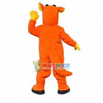 Adult Orange & Yellow House Dog Mascot Costume Adult Orange & Yellow House Dog Mascot Costume