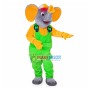 Soft Plush Lively Yellow Elephant Mascot Costume