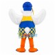 Fully Equipped Skiing Furry Bird Mascot Costume Fully Equipped Skiing Furry Bird Mascot Costume