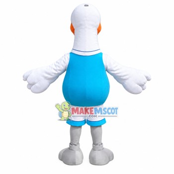 White Goose of The Fair Mascot Costume White Goose of The Fair Mascot Costume