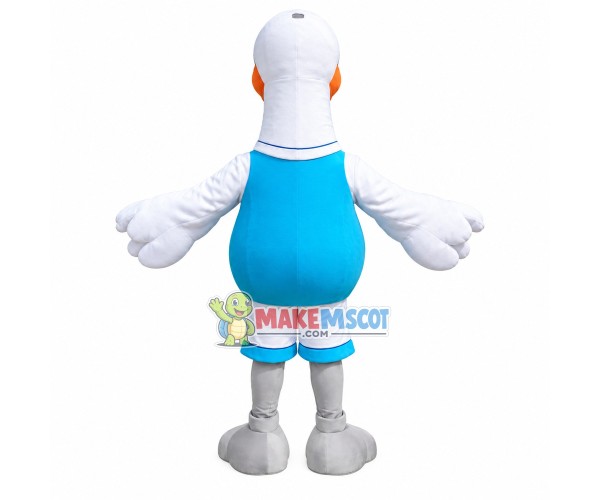 White Goose of The Fair Mascot Costume White Goose of The Fair Mascot Costume