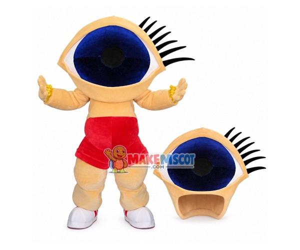 Adult Soft Cartoon Big Eye Mascot Costume