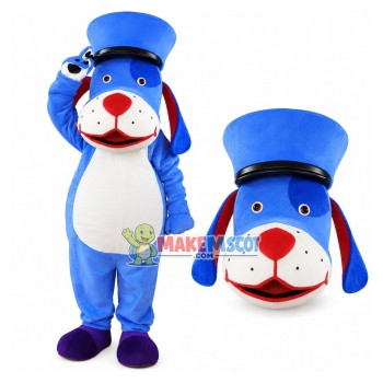 Blue Dog of International Elementary School Mascot Costume