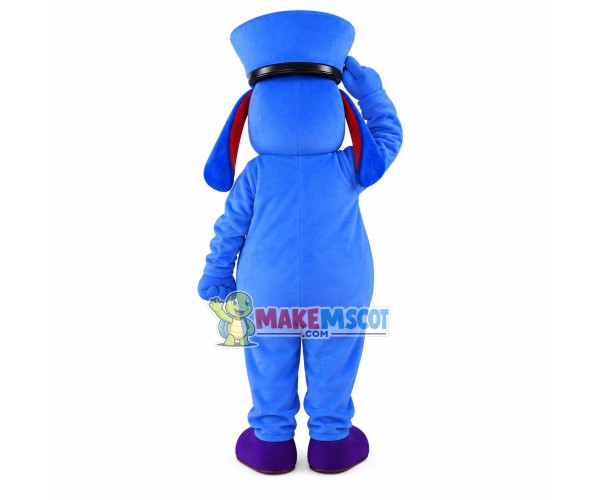 Blue Dog of International Elementary School Mascot Costume Blue Dog of International Elementary School Mascot Costume