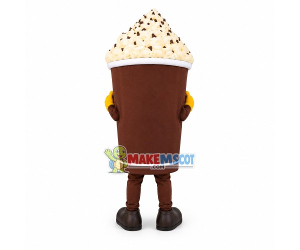 Mont Blanc Chocolate Chestnut Cake Mascot Costume Mont Blanc Chocolate Chestnut Cake Mascot Costume