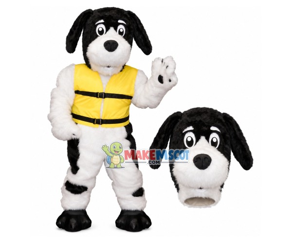 Harbor Custom Officer Dog Mascot Costume Harbor Custom Officer Dog Mascot Costume