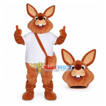Art Rabbit Mascot Costume for Poetry Class Art Rabbit Mascot Costume for Poetry Class