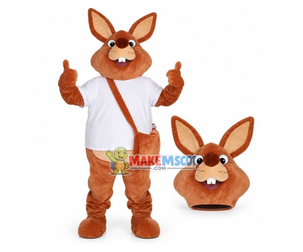 Art Rabbit Mascot Costume for Poetry Class