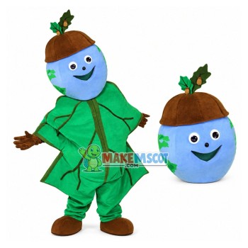 Mulberry Wrapped In Leaves Mascot Costume