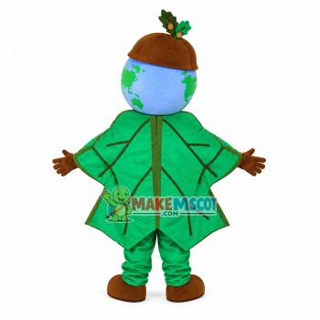 Mulberry Wrapped In Leaves Mascot Costume Mulberry Wrapped In Leaves Mascot Costume