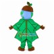 Mulberry Wrapped In Leaves Mascot Costume