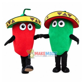 Hot Spicy Habanero Pepper Mascot Costume Hot Spicy Habanero Pepper Mascot Costume