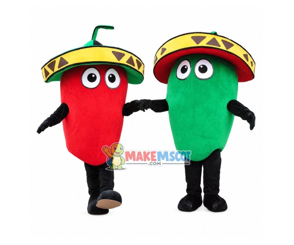 Hot Spicy Habanero Pepper Mascot Costume Hot Spicy Habanero Pepper Mascot Costume