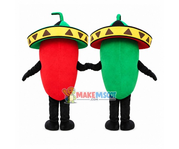 Hot Spicy Habanero Pepper Mascot Costume Hot Spicy Habanero Pepper Mascot Costume