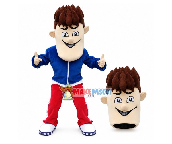The Air Travel Organizer Mascot Costume The Air Travel Organizer Mascot Costume