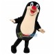 Lively Black Groundhog With Long Body Mascot Costume