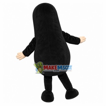 Lively Black Groundhog With Long Body Mascot Costume Lively Black Groundhog With Long Body Mascot Costume