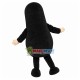 Lively Black Groundhog With Long Body Mascot Costume