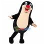 Lively Black Groundhog With Long Body Mascot Costume