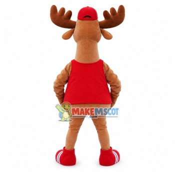 The School Bus Driver Moose Mascot Costume The School Bus Driver Moose Mascot Costume