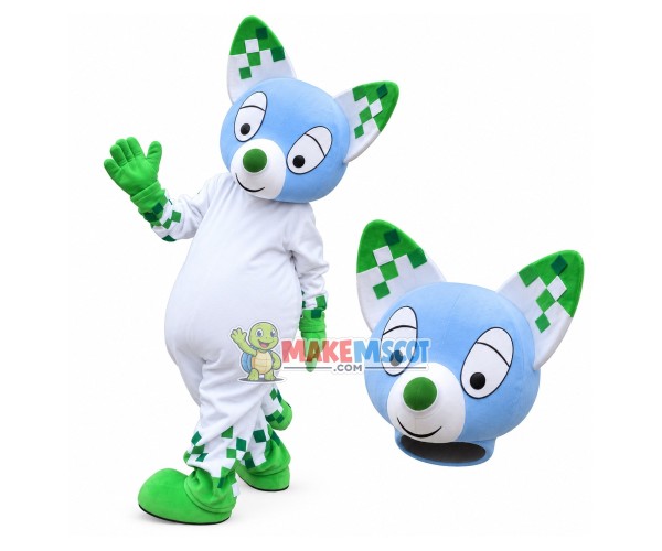Digital Fox of Internet Technology Mascot Costume Digital Fox of Internet Technology Mascot Costume