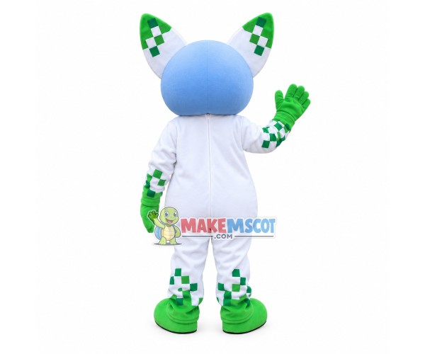 Digital Fox of Internet Technology Mascot Costume Digital Fox of Internet Technology Mascot Costume