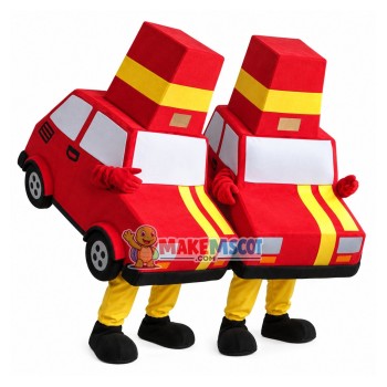 Red Car With Loan Advertisement Mascot Costume