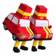 Red Car With Loan Advertisement Mascot Costume Red Car With Loan Advertisement Mascot Costume