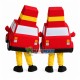 Red Car With Loan Advertisement Mascot Costume Red Car With Loan Advertisement Mascot Costume