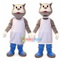 Kitchen Helper the Gray Cat Mascot Costume