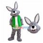 Social Rabbit Wearing Service Vest Mascot Costume