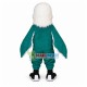 Hairy Headed Dark Green Falcon Mascot Costume Hairy Headed Dark Green Falcon Mascot Costume