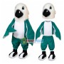 Hairy Headed Dark Green Falcon Mascot Costume