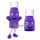 Purple Injection Plastic Bottle Mascot Costume Purple Injection Plastic Bottle Mascot Costume