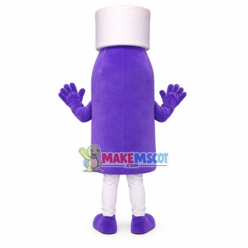 Purple Injection Plastic Bottle Mascot Costume