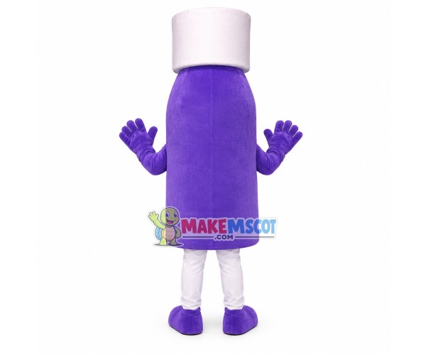 Purple Injection Plastic Bottle Mascot Costume Purple Injection Plastic Bottle Mascot Costume
